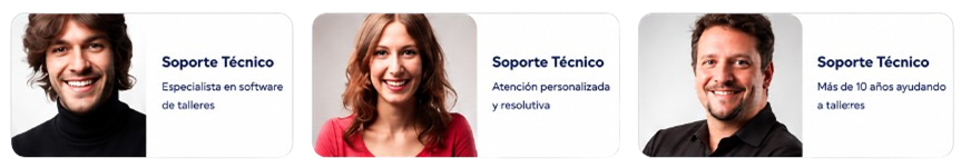 Soporte Técnico. Especialista en software de talleres. Atención personalizada y resolutiva Más de 25 años ayudando a talleres.