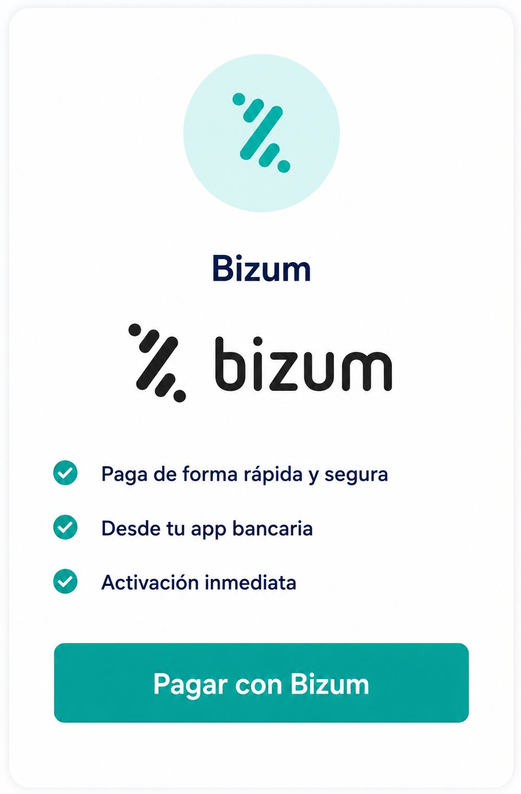 Paga de forma cómoda y segura tu licencia de uso TallerMatic con tu teléfono mediante Bizum y la seguridad de tu banco.